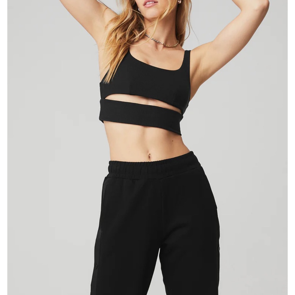 Orange Ribbed Crop Top - Picture 3 of 5